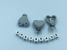 Load image into Gallery viewer, Silicone Heart Dummy Clips.
