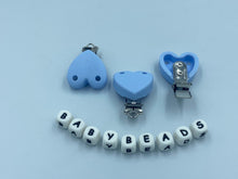 Load image into Gallery viewer, Silicone Heart Dummy Clips.
