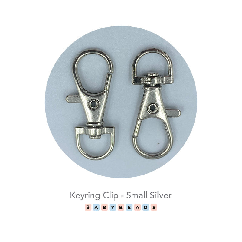 Keyring Clip - Small Silver.