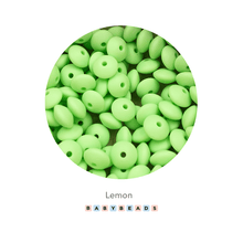 Load image into Gallery viewer, Lentil Silicone Beads 11mm x 6mm.
