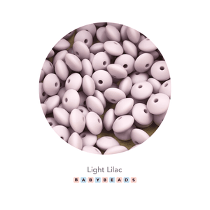 Lentil Silicone Beads 11mm x 6mm.