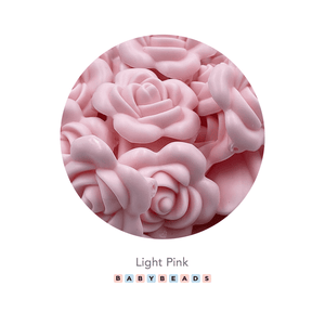 Silicone Beads - Rose - BabybeadsSA