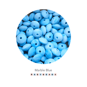 Lentil Silicone Beads 11mm x 6mm - BabybeadsSA