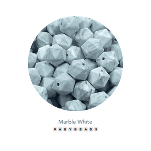 Icosahedral Silicone Beads 16mm - BabybeadsSA