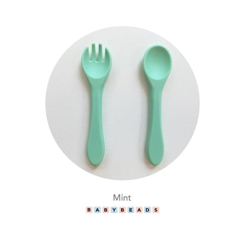 Silicone Spoon & Fork sets - BabybeadsSA