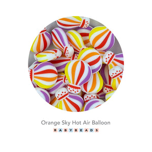 Silicone Beads - Hot Air Ballooon.