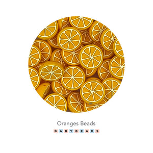 Silicone Beads - Oranges.