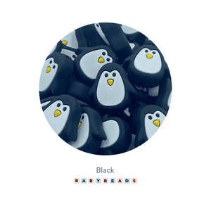 Silicone Beads - Penguin.