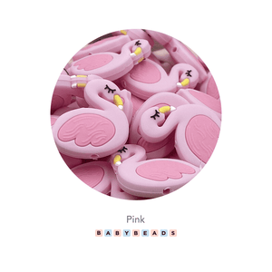 Silicone Beads - Flamingo - BabybeadsSA