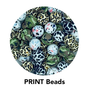 Silicone PRINT Beads - Original collection.