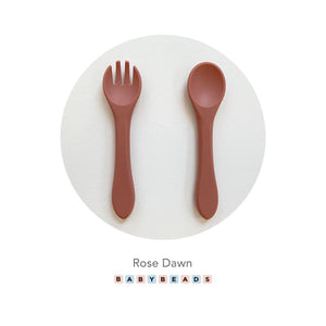 Silicone Spoon & Fork sets - BabybeadsSA
