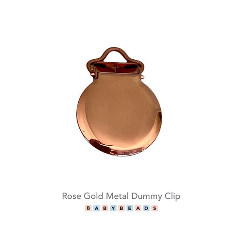 Round Metal Dummy Clips - Rose Gold.