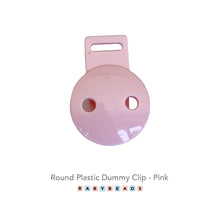 Load image into Gallery viewer, Round Plastic Dummy Clips.
