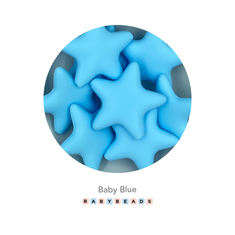 Silicone Beads - Big Star - BabybeadsSA