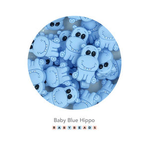 Silicone Beads - Hippo Beads.