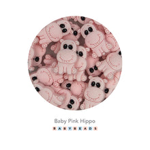 Load image into Gallery viewer, Silicone Beads - Hippo Beads.
