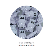 Load image into Gallery viewer, Silicone Beads - Hippo Beads.
