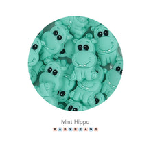 Load image into Gallery viewer, Silicone Beads - Hippo Beads.
