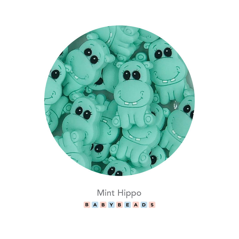 Silicone Beads - Hippo Beads.