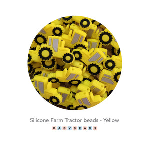 Silicone Beads - Farm Tractor.