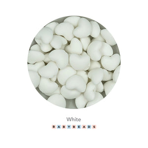 Silicone Beads - Heart - BabybeadsSA