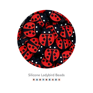 Silicone Beads - Ladybird - BabybeadsSA