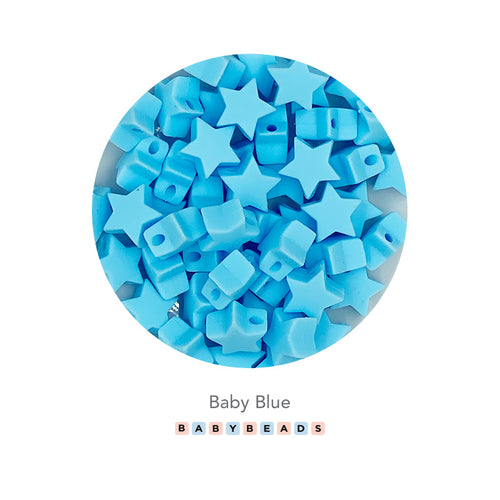 Silicone Beads - Mini Star - BabybeadsSA