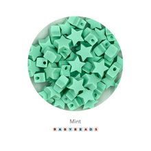 Load image into Gallery viewer, Silicone Beads - Mini Star - BabybeadsSA
