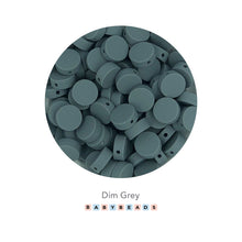 Load image into Gallery viewer, 15mm Silicone Flat Round Beads.
