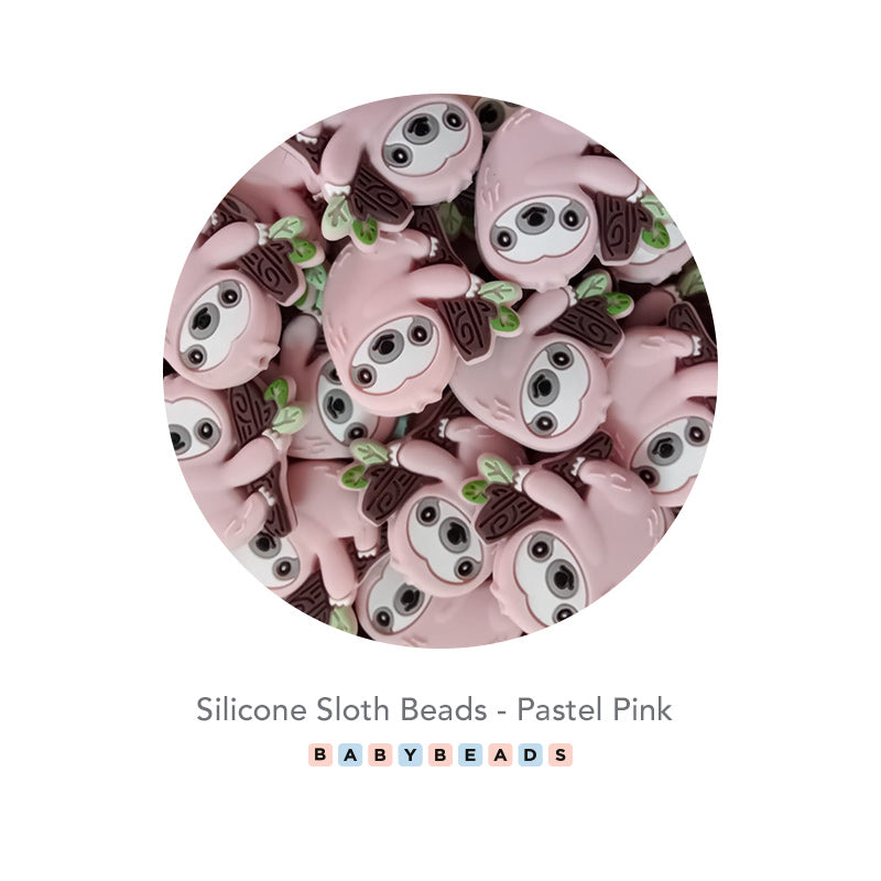 Silicone Beads - Sloth.