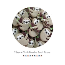 Load image into Gallery viewer, Silicone Beads - Sloth.
