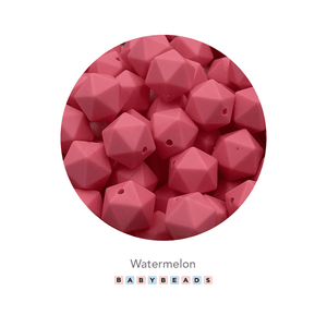 Icosahedral Silicone Beads 16mm - BabybeadsSA