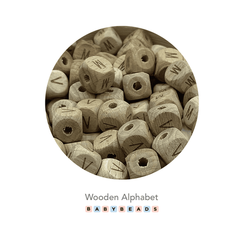 Wooden Alphabet Beads.