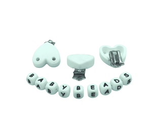 Silicone Heart Dummy Clips.